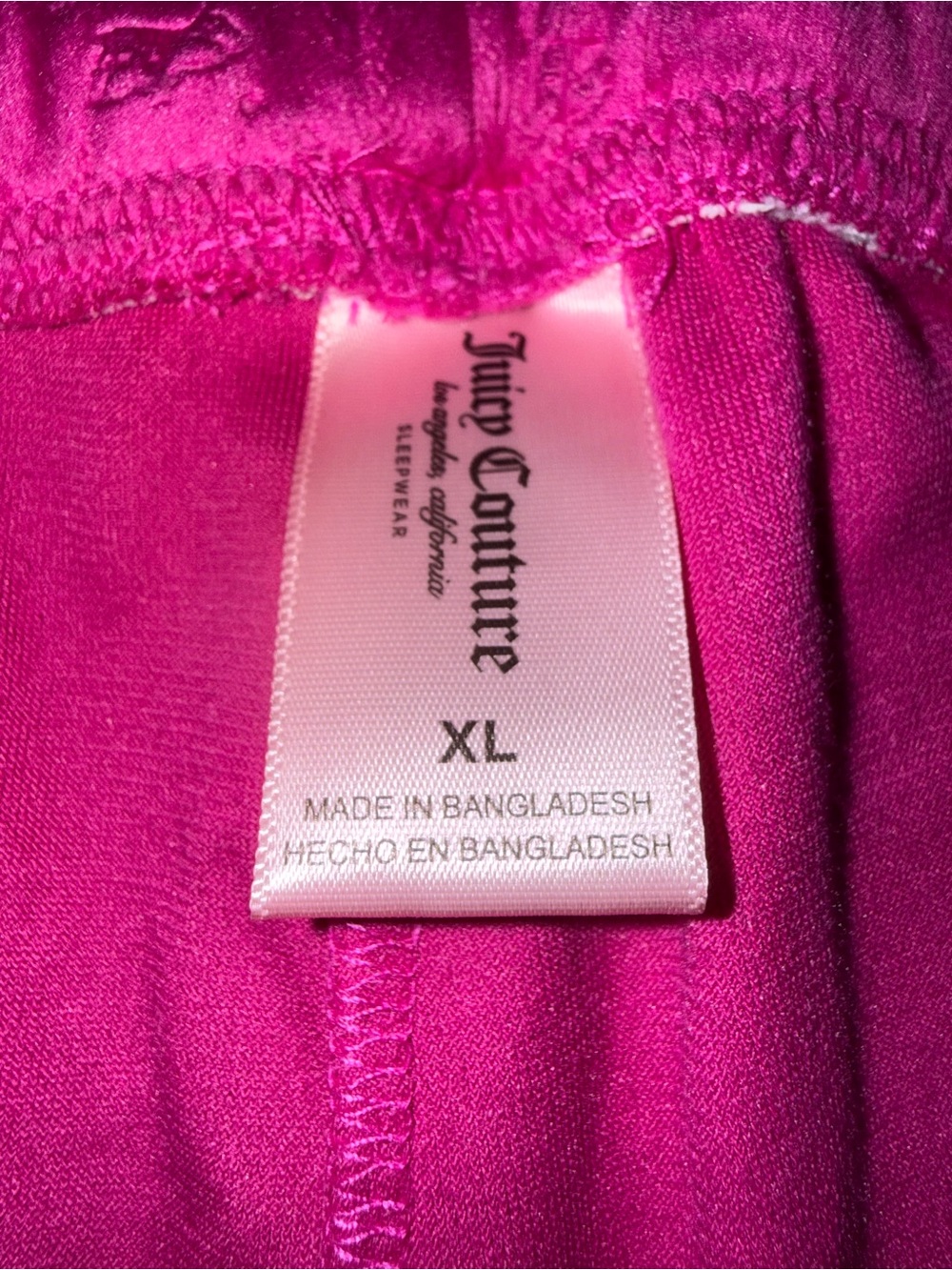 Juicy Couture Velour Fuchsia Pajama Set - Picture 6 of 6